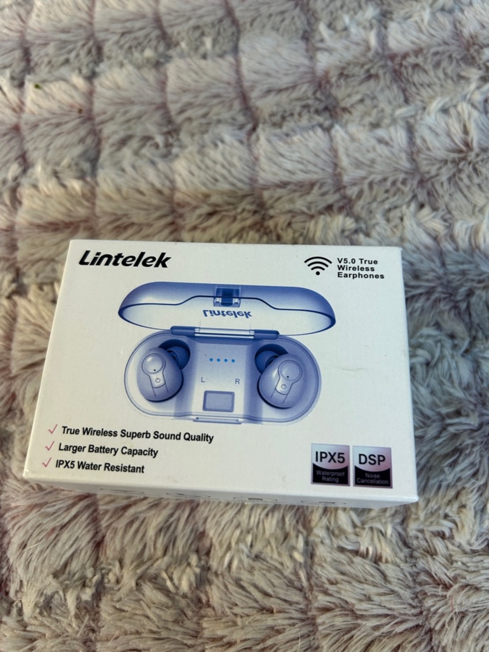 Lintelek True Wireless Earbuds  Charging Case. New